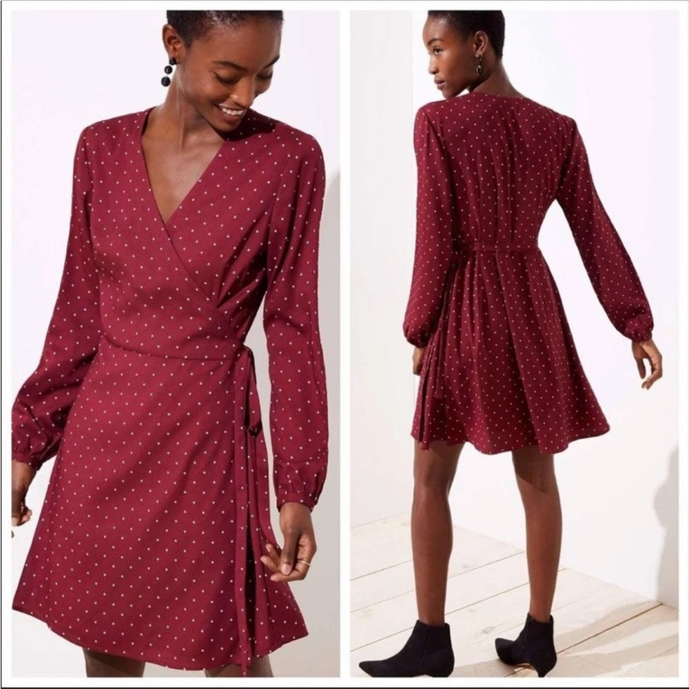 LOFT size 8 wrap dress